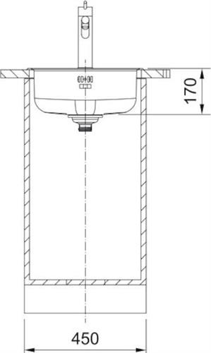 Franke Rox 610/110-38 Ένθετος Νεροχύτης Inox Μ38xΠ38cm