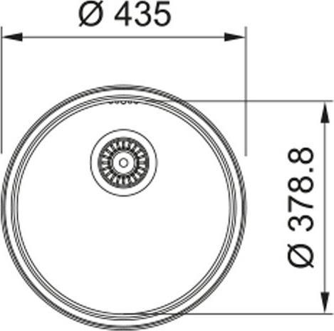 Franke Rox 610/110-38 Ένθετος Νεροχύτης Inox Μ38xΠ38cm