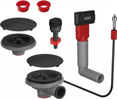 Franke Σετ Αυτόματης Βαλβίδας για Νεροχύτη Urban 621 Matte Black Διπλό