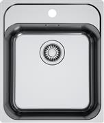 Franke Smart Bowl SRX 210-40 TL Ένθετος Νεροχύτης Inox Brushed Μ43xΠ51cm Ασημί