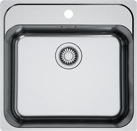 Franke Smart Bowl SRX 210-50 TL Ένθετος Νεροχύτης Inox Brushed Μ53xΠ51cm Ασημί
