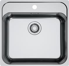 Franke Smart Bowl SRX 210-50 TL Ένθετος Νεροχύτης Inox Brushed Μ53xΠ51cm Ασημί