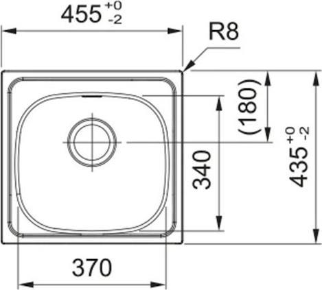 Franke Spark SKL 610-37/44 Ένθετος Νεροχύτης Inox Μ45.5xΠ43.5cm