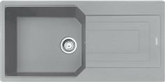 Franke Urban UBG 611-100 Ένθετος Νεροχύτης από Συνθετικό Γρανίτη Μ100xΠ50cm Stone Grey