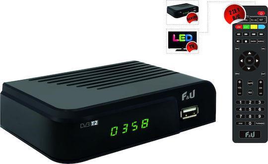F&U MPF3473HU Ψηφιακός Δέκτης Mpeg-4 HD 720p με Λειτουργία PVR, Εγγραφή σε USB-Σύνδεσεις SCART-HDMI-USB