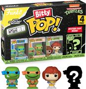 Funko Bitty Pop! 4-Pack: Teenage Mutant Ninja Turtles-Leonardo, Michelangelo, April O'neil & Mystery Chase