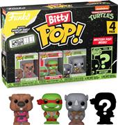 Funko Bitty Pop! 4-Pack: Teenage Mutant Ninja Turtles-Leonardo, Michelangelo, Rocksteady & Mystery Chase