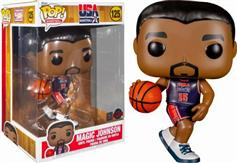Funko Pop! Basketball: NBA - Magic Johnson Navy Jersey 125 Supersized 10