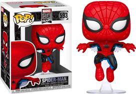Funko Pop! Marvel: Spider-Man-Spider-Man 593 Bobble-Head