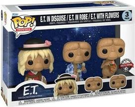 Funko Pop! Movies: E.T. in Disguise, E.T. in Robe, E.T. with Flowers 3-Pack Special Edition Exclusive