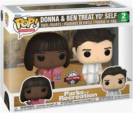 Funko Pop! Television: Parks and Recreation-Donna & Ben Treat Yo' Self 2-Pack Special Edition Exclusive