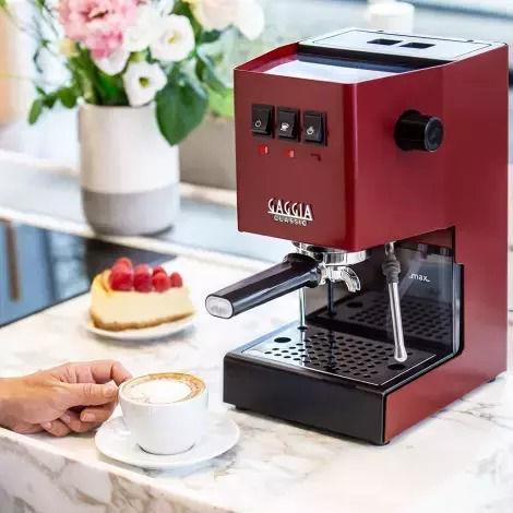 Gaggia New Classic Evo Ημιαυτόματη Μηχανή Espresso 1200W Πίεσης 15bar Κόκκινη