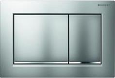 Geberit Omega 30 Πλακέτα για Καζανάκια Διπλής Λειτουργίας Χρωμέ Ματ 115.080.JQ.1