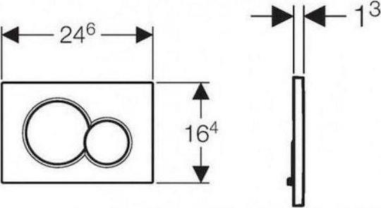 Geberit SIGMA 01 115.770.11.5 πλακέτα ενεργοποίησης