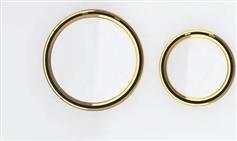 Geberit Sigma 21 Πλακέτα για Καζανάκια Διπλής Λειτουργίας Λευκό Γυαλί-Ορείχαλκος 115.652.SI.1