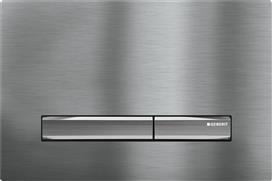 Geberit Sigma 50 Πλακέτα για Καζανάκια Διπλής Λειτουργίας Χρωμέ Brushed 115.788.GH.2