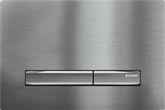 Geberit Sigma 50 Πλακέτα για Καζανάκια Διπλής Λειτουργίας Χρωμέ Brushed 115.788.GH.2