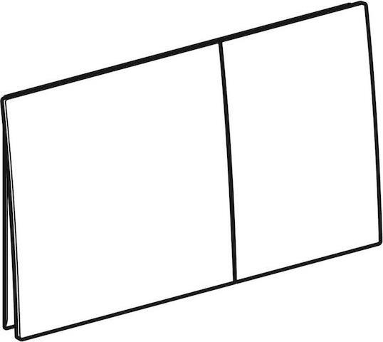 Geberit Sigma 70 Πλακέτα Για Καζανάκι Εντοιχισμού Διπλής Λειτουργίας 115.622.JL.1