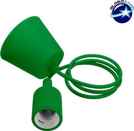GloboStar Κλασικό Κρεμαστό Φωτιστικό Ανάρτηση με Ντουί E27 σε Πράσινο Χρώμα 91007