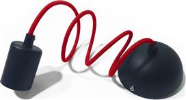 GloboStar Μοντέρνο Κρεμαστό Φωτιστικό Ανάρτηση με Ντουί E27 Μαύρο 90001