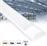 GloboStar Στεγανό Φωτιστικό Σκαφάκι Οροφής Εξωτερικού Χώρου με Ενσωματωμένο LED Λευκό 60156