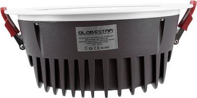 GloboStar Στρογγυλό Χωνευτό LED Panel Ισχύος 42W με Φυσικό Λευκό Φως 60195