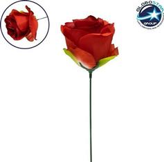 GloboStar Τεχνητό Φυτό Τριαντάφυλλο Κόκκινο 20cm