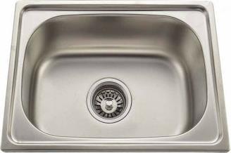 Gloria Beta Ένθετος Νεροχύτης Inox Σατινέ Μ48xΠ35cm Ασημί