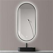 Gloria Elsa Καθρέπτης Μπάνιου LED 50x80cm Μαύρος 67-3550