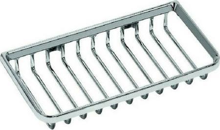 Gloria Hotelia Σπογγοθήκη Επιτοίχια Inox Ασημί 04-8010