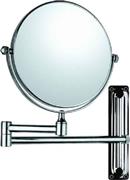 Gloria Lamda Μεγεθυντικός Στρογγυλός Καθρέπτης Μπάνιου από Μέταλλο 15x15cm Ασημί