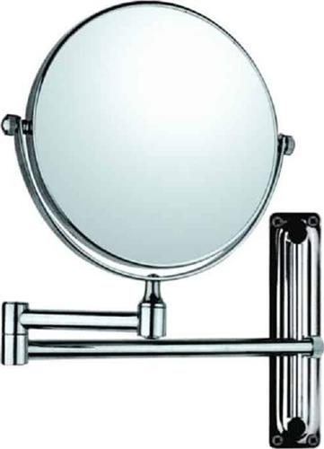 Gloria Lamda Μεγεθυντικός Στρογγυλός Καθρέπτης Μπάνιου από Μέταλλο 15x15cm Ασημί