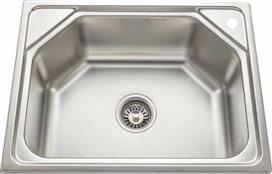 Gloria Levante Ένθετος Νεροχύτης Inox Σατινέ Μ60xΠ45cm Ασημί