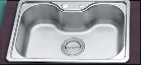 Gloria Monos-75 Ένθετος Νεροχύτης Inox Σατινέ Μ75xΠ48cm Ασημί
