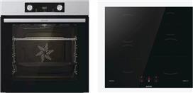 Gorenje BO6737E02X + GI641BSC Φούρνος άνω Πάγκου 77lt με Επαγωγικές Εστίες Π60cm Inox
