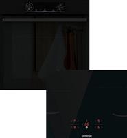 Gorenje BOP6737E02BK + GI601FMC Φούρνος άνω Πάγκου 77lt με Επαγωγικές Εστίες Π60cm Μαύρος