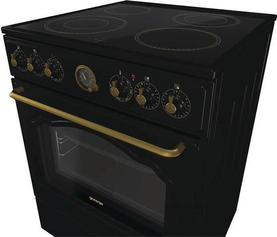 Gorenje ECS6250CLB Κουζίνα 71lt με Κεραμικές Εστίες Π60cm Μαύρη