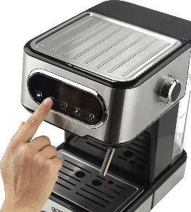 Gorenje ESCM15DBK Ημιαυτόματη Μηχανή Espresso 1100W Πίεσης 15bar Ασημί