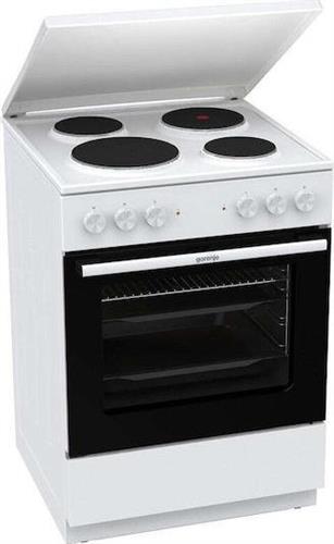 Gorenje GE6A41WB Κουζίνα 71lt με Εμαγιέ Εστίες Π60cm Λευκή