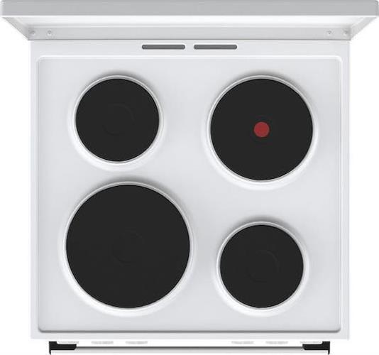 Gorenje GE6A41WB Κουζίνα 71lt με Εμαγιέ Εστίες Π60cm Λευκή