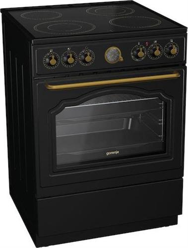 Gorenje GECS6B71CLB Κουζίνα 71lt με Κεραμικές Εστίες Π60cm Μαύρη