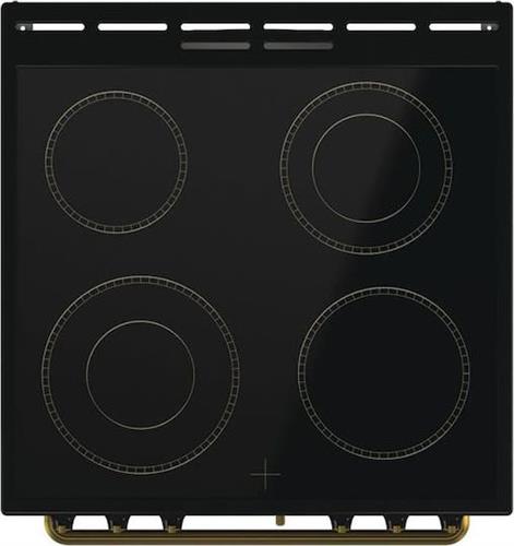 Gorenje GECS6B71CLB Κουζίνα 71lt με Κεραμικές Εστίες Π60cm Μαύρη