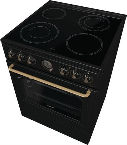 Gorenje GECS6B71CLB Κουζίνα 71lt με Κεραμικές Εστίες Π60cm Μαύρη