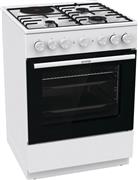Gorenje GK6B43WD Κουζίνα 71lt με Εστίες Αερίου & Ρεύματος Π60cm Λευκή