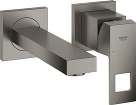 Grohe Eurocube Σετ Μίκτης & Στόμιο Εντοιχισμού Νιπτήρα 1 Εξόδου Γκρι 19895AL0