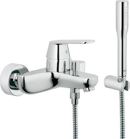 Grohe Eurosmart Cosmopolitan Αναμεικτική Μπαταρία Μπανιέρας Πλήρες Σετ Ασημί 32832000