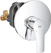 Grohe Eurosmart Μίκτης Μπαταρίας Εντοιχισμού για Ντουζιέρα 1 Εξόδου Ασημί 33556003