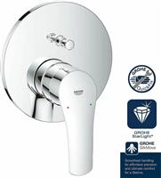 Grohe Eurosmart Μίκτης Μπαταρίας Εντοιχισμού Ντουζιέρας 2 Εξόδων Ασημί 24043003