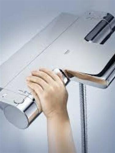 Grohe Grohetherm 2000 Μπαταρία Μπανιέρας Θερμοστατική Ασημί