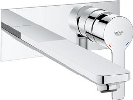 Grohe Lineare Σετ Μίκτης & Στόμιο Εντοιχισμού Νιπτήρα 1 Εξόδου Chrome 23444001